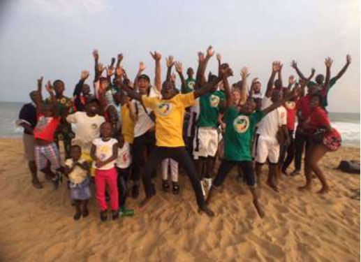 Enfants du Bénin. Camp de basketball